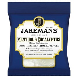 Generic Jakeman Soothing Menthol Lozenges 73g Different Flavours (06 x 73g Bags (Half Box), Menthol & Eucalyptus)