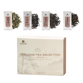iTeaworld 4 Flavors Oolong Tea Sampler, Loose Leaf Tea Sampler( Tieguanyin Oolong, Dahongpao, Fenghuang Dancong ect.), No Sweetener, Perfect Tea Bags Variety Pack Gift Set, High to Low Caffeine, Up to 112 Cups, 2.1OZ