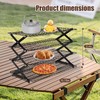 4-Tier Collapsible Cooling Rack – 16" x 10" Adjustable Stackable