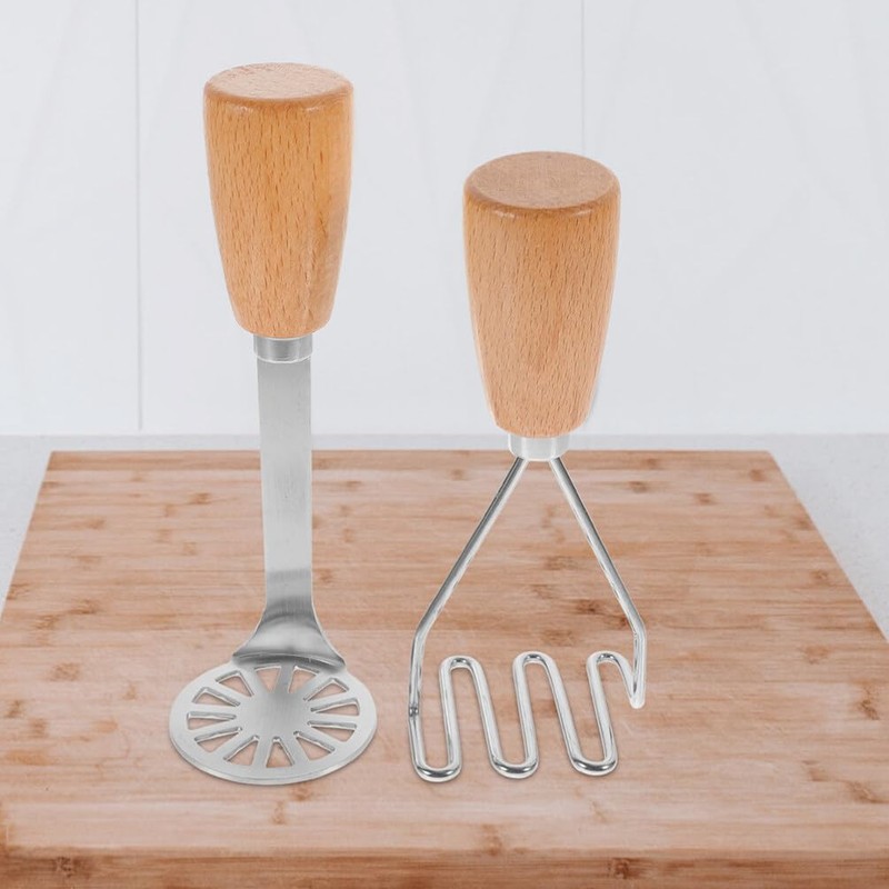 Alipis Potato Masher Stainless Steel Wire Masher Baby Food Masher