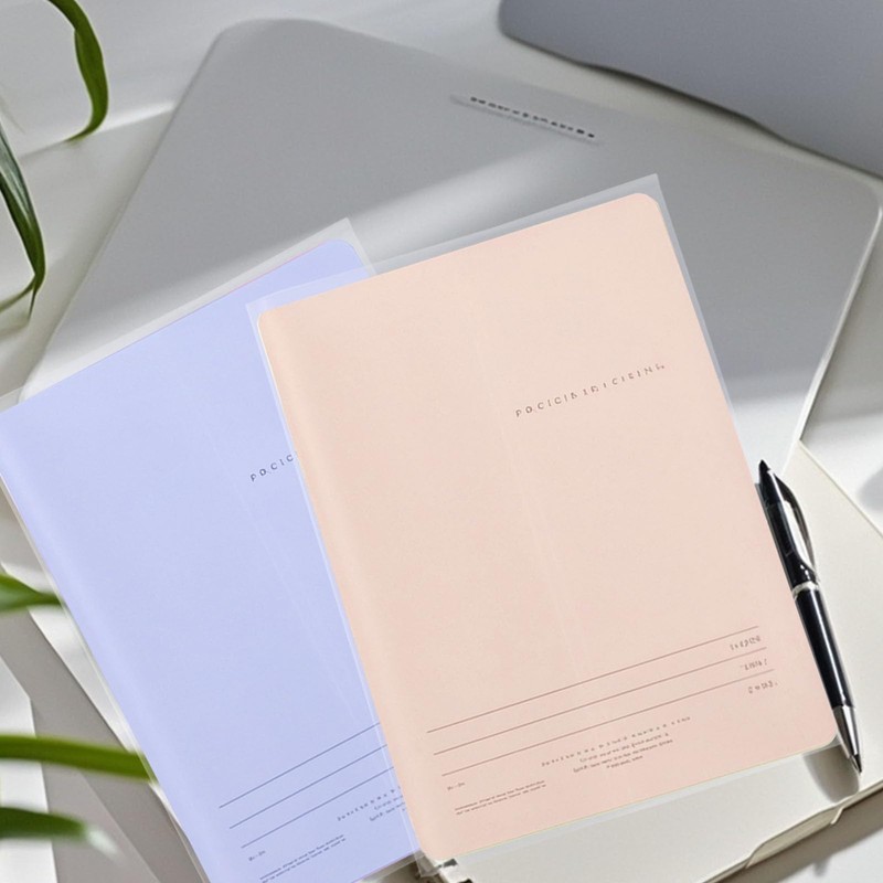 Pack of 10 Notebook Covers DIN A5 Clear Book Cover