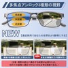 [JO] 老眼鏡 累進多焦点 度数調整付き メガネ 遠近両用 老眼鏡 ブルーライトカット UVカット メンズ