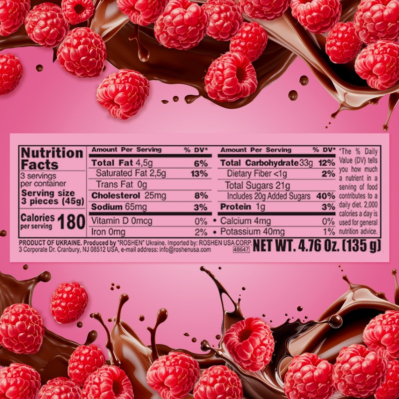 Roshen “Lovita” Jelly Cookies, Biscuits with Raspberry Flavored Jelly Filling