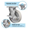 FOVERSWIVE 6"x2" Industrial Casters- Heavy Duty casters,Cast Iron Wheel,Steel Casters