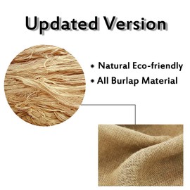 MDS Pack of 5 Pieces Wedding 12 x 108 inch Lavender Burlap Table Runner, Rustic Farmhouse Jute Country Vintage Jute Burlap Roll for Wedding and Home Decor, Coffee, Tea, & Outdoor Tables - Lavender