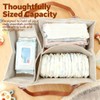DZS Diaper Caddy Organizer, Large Collapsible Storage Caddy, Portable Household