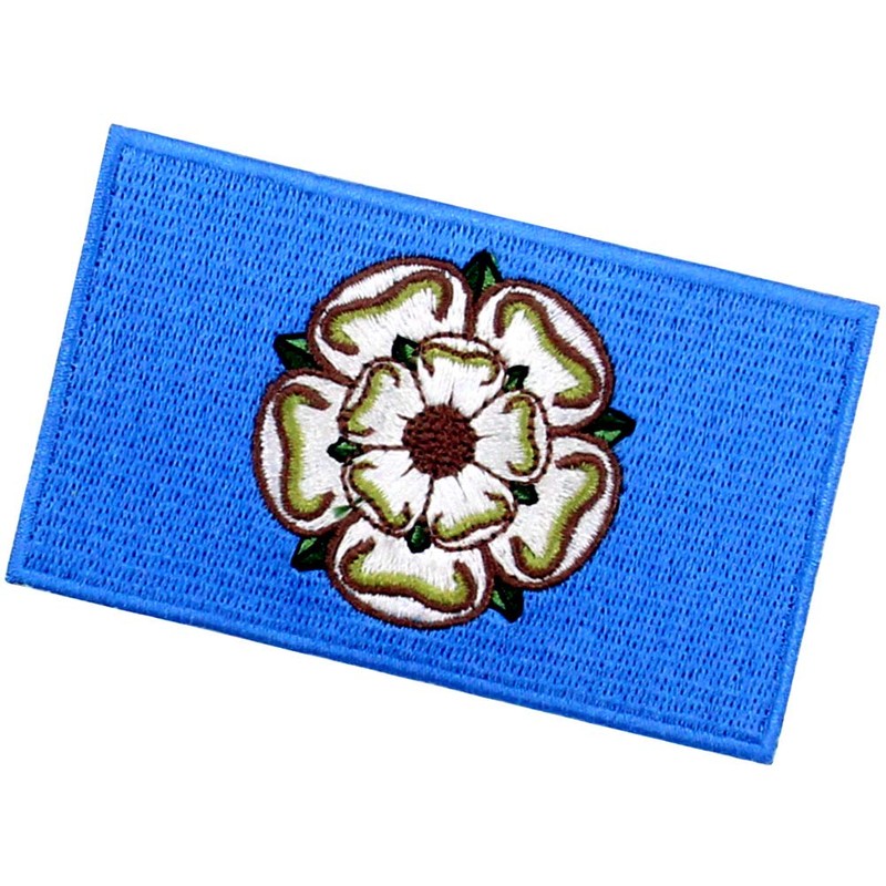 EmbTao Yorkshire Flag Patch Embroidered Applique Iron On Sew On