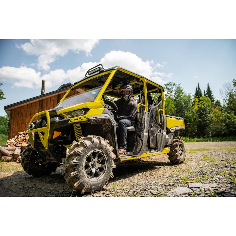 KEMIMOTO UTV Rear Backrest Storage Nets Compatible with Can Am