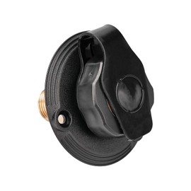 Veepeak RV City Water Inlet with Check Valve, 3/4'' NH Female to 1/2'' NPT Male Connector, 3-inch Flange with Dust Plug for RV Camper Motorhome Trailer Marine Freshwater Connection