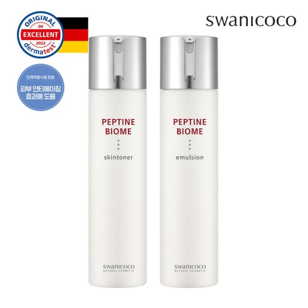 Swanicoco Peptide Biome Skin Toner 130ml + Emulsion 130ml Set