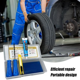 Tire Repair Tools | Portable Tire Repair Tools Tire Patch Kit - Lightweight Tire Patch Tools, Tire Plugging Kits for Bicycles, Motorbikes,