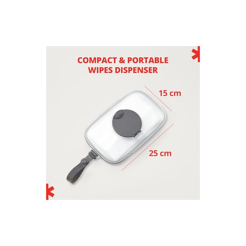 Skip Hop Dispensador De Toallitas Húmedas Para Bebés On-The-Go, Gris