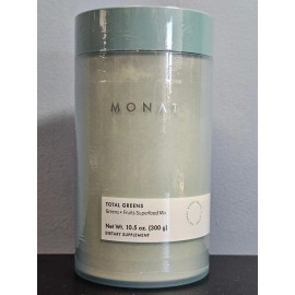 Monat Total Greens Superfood Mix Natural Berry Flavor 10.5 oz Exp 7/2026 - NEW!