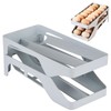 Refrigerator Egg Tray | Large Capacity Egg Rack Auto Rolling