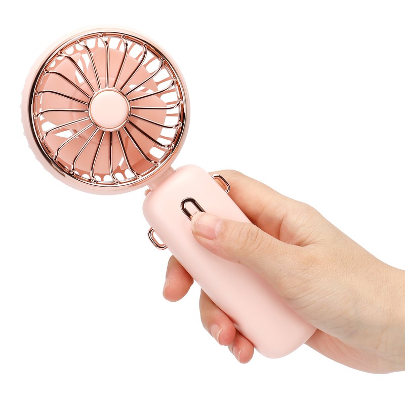 3 Gears Handheld Fan Mini Portable Table Cooler with Detachable