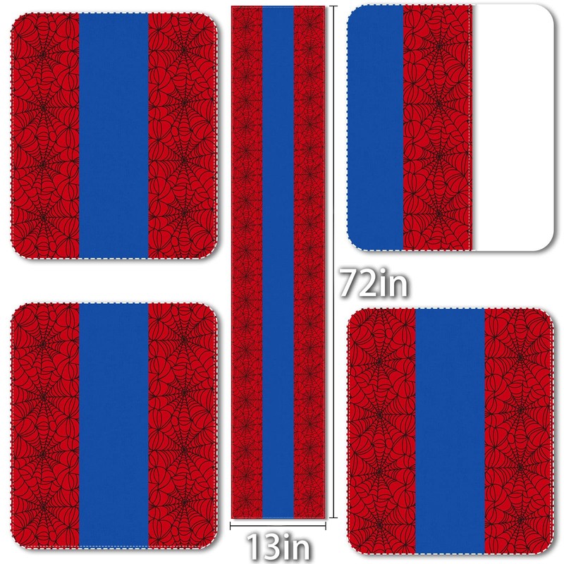 Vohado Red Spider Web Table Runner Super Hero Boys Baby