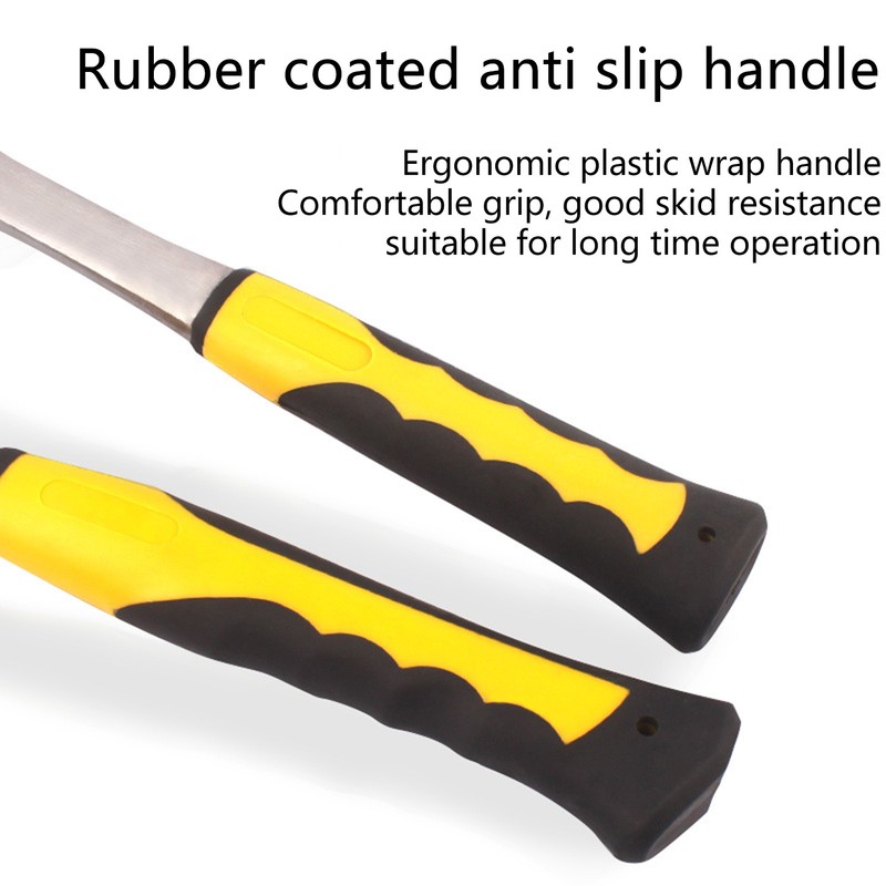 Brick Hammer Rubber Handle Impact Resistant Geological Pointed Head Duckbill