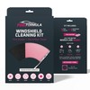 Pink Formula Windshield Cleaning Kit, Pink Eraser + Microfiber Cleaning