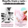 7-teiliges Make-up-Pinsel-Set + Silikonreiniger