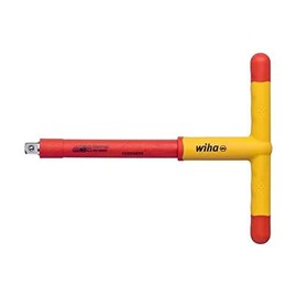 Wiha 43062 Cross Handle Adapter Insulated for Socket Spanner Red Yellow 3/8 Inch