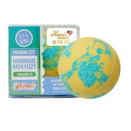 Fizz & Bubble Premium Moisturizing Artisan Bath Bomb Fizzies for Adults, Women, Kids, and Gifts - Hawaiian Lei