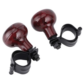 Steering Wheel Knob, 2Pcs Mahogany Sturdy Pratical Durable Spinner Knob, for Boats Tractors