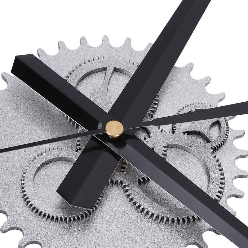 Simple Wall Clock Hollow Gear Frameless Design Hanging Clock with