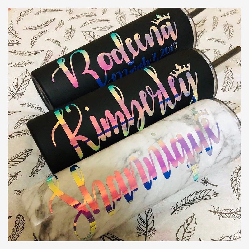 TECKWRAP Opal Chrome Holographic Precut Sheets, Mermaid