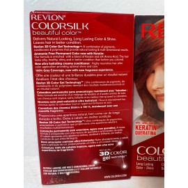 Revlon (2 Pack) Revlon ColorSilk 3D Hair Color # 42 Medium Auburn With Keratin Sealed