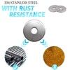 1/4" x 1" OD Stainless Fender Flat Washer,18-8 (304) Stainless
