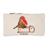 Mr. & Mrs. Panda Robin Sleigh Make-Up Bag, White, Hand