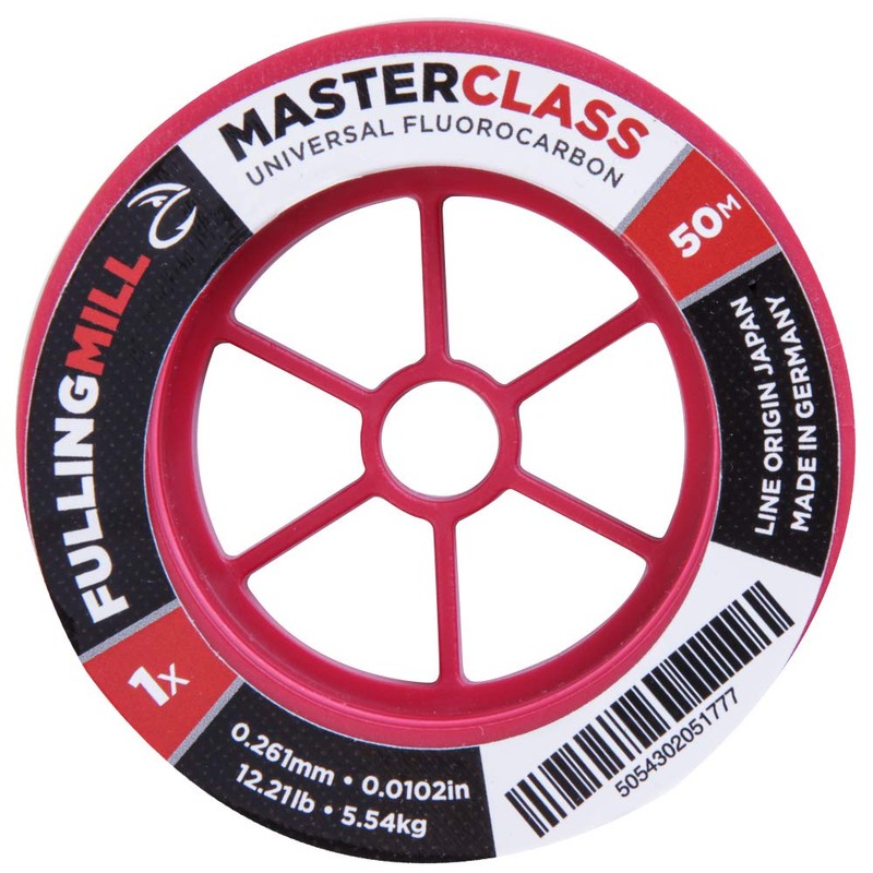 Fulling Mill Masterclass Fluorocarbon, Size: 4X, Length: 50m, Strength: 6.50lb