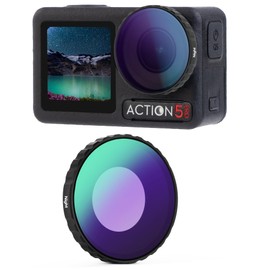 Walking Way Natural Light Filter for DJI Osmo Action 5 Pro/4 for Light Pollution Reduction Night Sky/Astrophotography/Star Clarity HD Optical Glass/Multi-Coated/Aluminum Frame