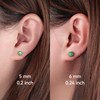 Limerencia G23 Pure Titanium Hypoallergenic Earrings | Minimalist Opal Stud