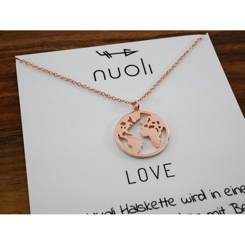 NUOLI® Women’s Globe Necklace - 45 cm - 925 Sterling