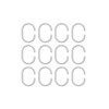 Croydex AK142122 Shower Curtain C-Rings, Pack of 12, White, 17.5
