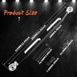 TUINCYN Black Shift Linkage Shifter Chrome CNC Gear Shifter Compatible for Harley Street Tour Glides Electra Trikes 1980-2022