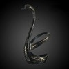 Elegant Swan Spoon and Fork Holder, Decorative Metal Cutlery Organizer