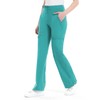 QBK Yoga Scrub Pants Women Mid Rise Yoga Work Pants-