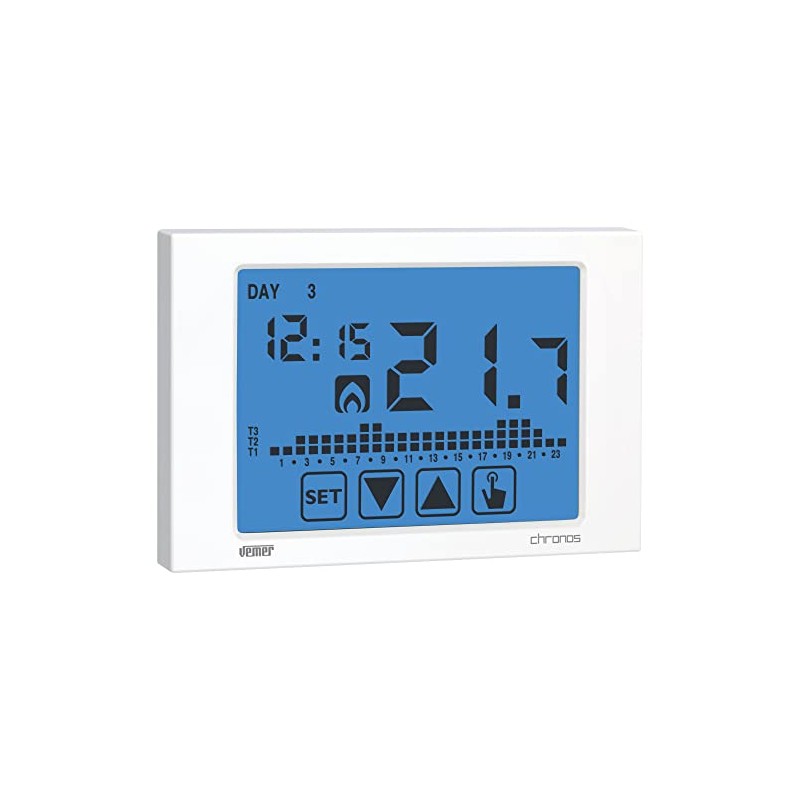 Vemer Chronos Touch Screen Wall Thermostat, VE451100