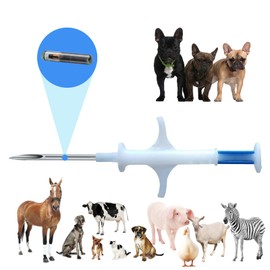 Manruta 134.2KHZ Animal ID Microchip for Dogs Cats and Horse 20 Pack 2.12X12mm Size ISO 11784/5 FDX-B with 15 Unique ID Numbers