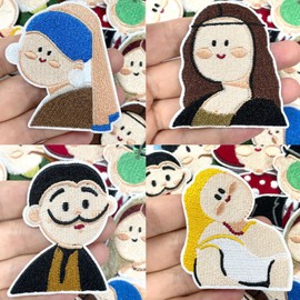 Meetlight Iron on Patches for Clothes Embroidered Cartoon Characters Sew on Patch for Clothes Jeans Jackets Hat Shoes Backpack Applique DIY Accessories