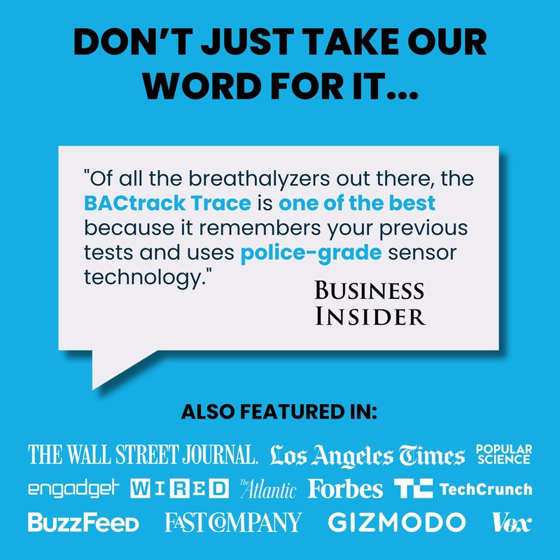 BACtrack Trace Professional Breathalyzer | DOT & NHTSA Compliant |