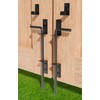 12" Heavy Duty Cane Bolt Gate Drop Rod Extra Thick