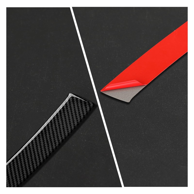 2 pezzi auto braccioli porta adesivi cover in fibra di