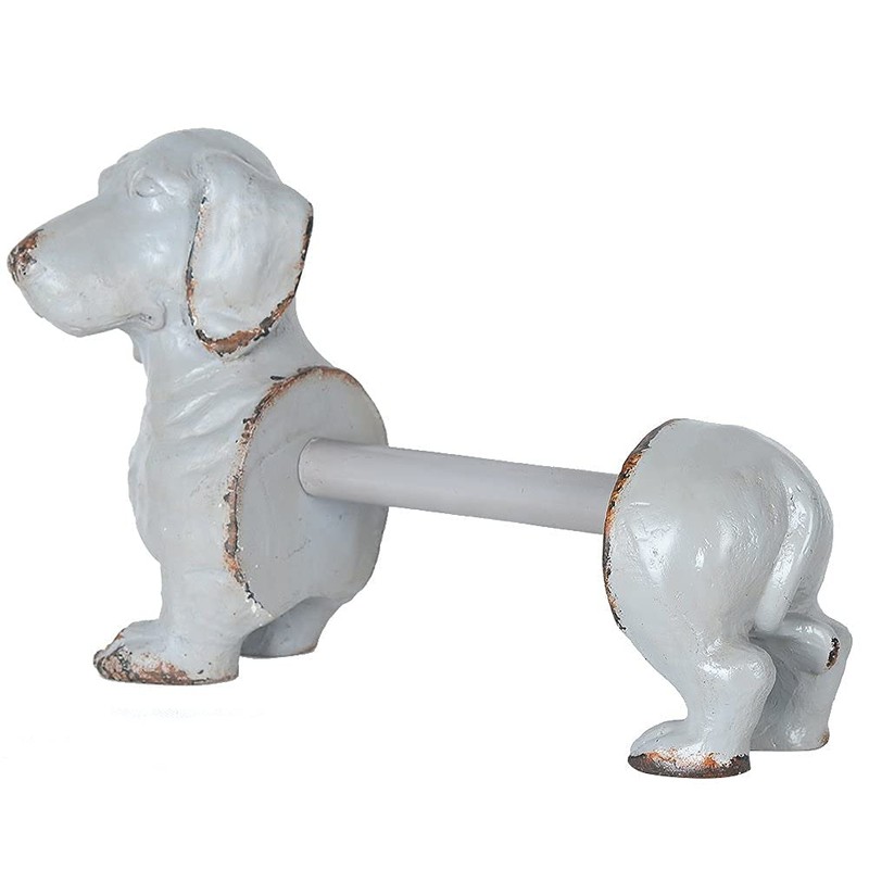 NIKKY HOME Dachshund Dog Paper Towel Holder Wiener Dog Vintage