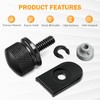 PBYMT Rear Seat Bolt Quick Release Seat Tab Cover Screws