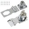 Hasp Door Lock 2 Pcs Heavy Duty Padlocks with Keys