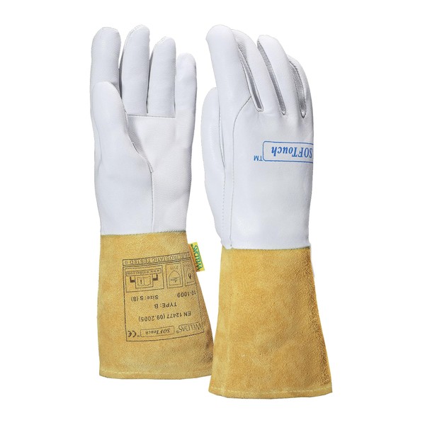 [Weldas] Women's Size SOFTouch™ Top Grain Goatskin Precision Welding Gloves