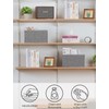 StorageWorks Round Paper Rope Storage Baskets, Rectangular Wicker Baskets with